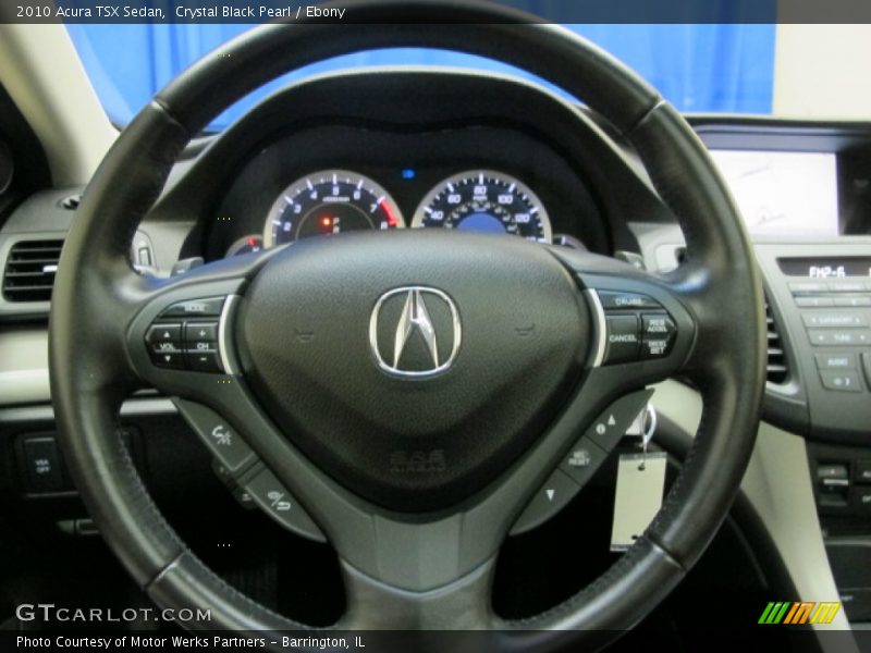 Crystal Black Pearl / Ebony 2010 Acura TSX Sedan