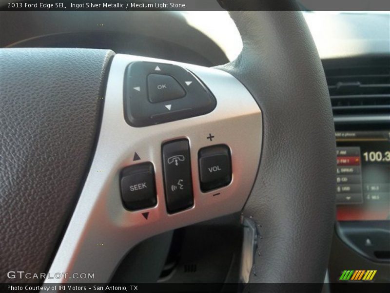 Ingot Silver Metallic / Medium Light Stone 2013 Ford Edge SEL