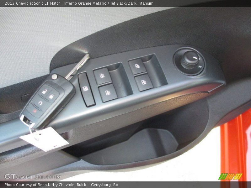 Inferno Orange Metallic / Jet Black/Dark Titanium 2013 Chevrolet Sonic LT Hatch