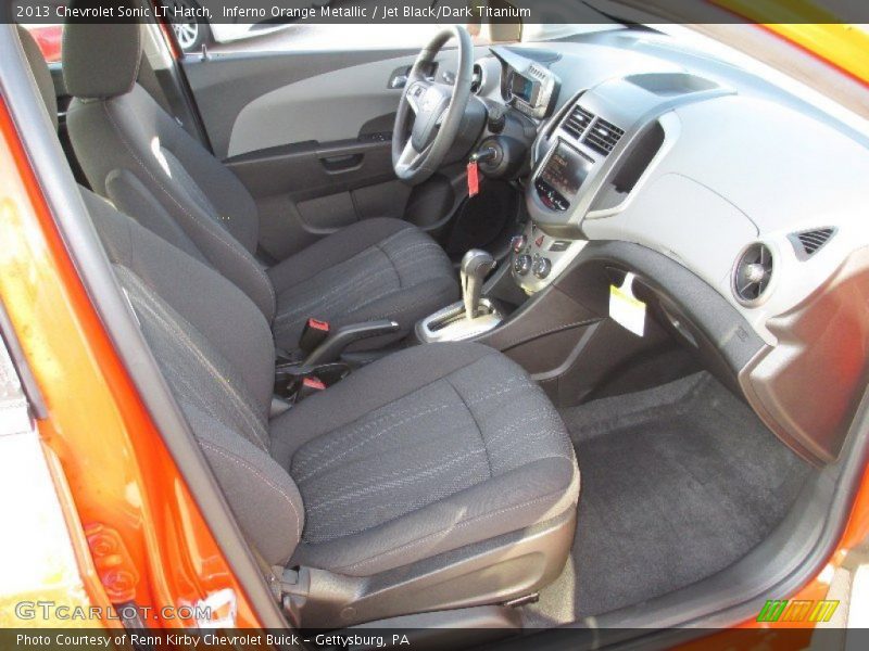 Inferno Orange Metallic / Jet Black/Dark Titanium 2013 Chevrolet Sonic LT Hatch