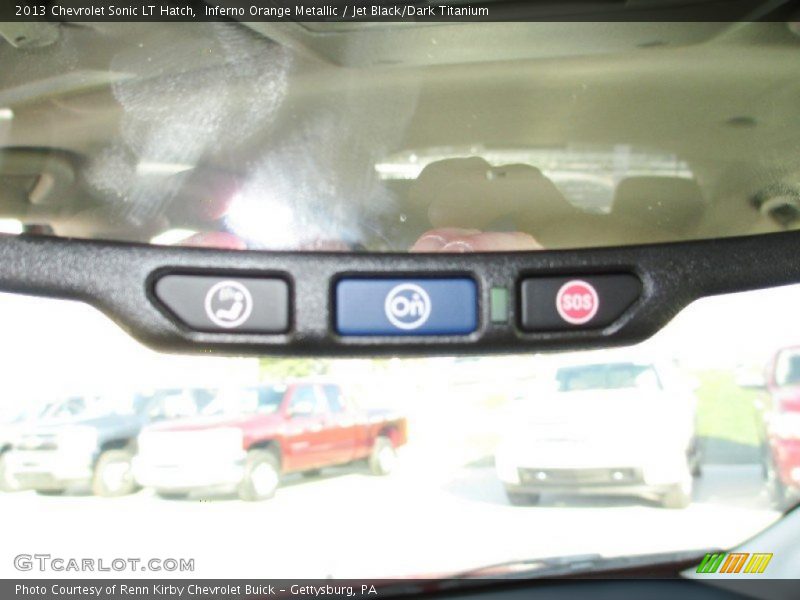 Inferno Orange Metallic / Jet Black/Dark Titanium 2013 Chevrolet Sonic LT Hatch