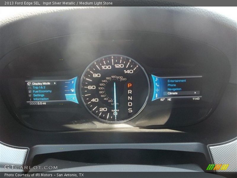 Ingot Silver Metallic / Medium Light Stone 2013 Ford Edge SEL