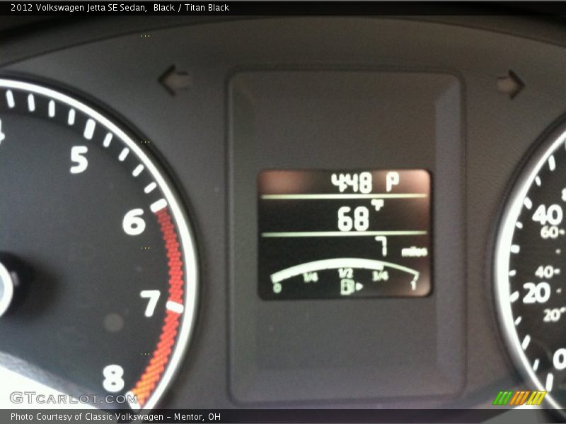 Black / Titan Black 2012 Volkswagen Jetta SE Sedan
