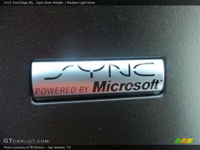 Ingot Silver Metallic / Medium Light Stone 2013 Ford Edge SEL