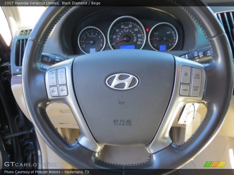 Black Diamond / Beige 2007 Hyundai Veracruz Limited