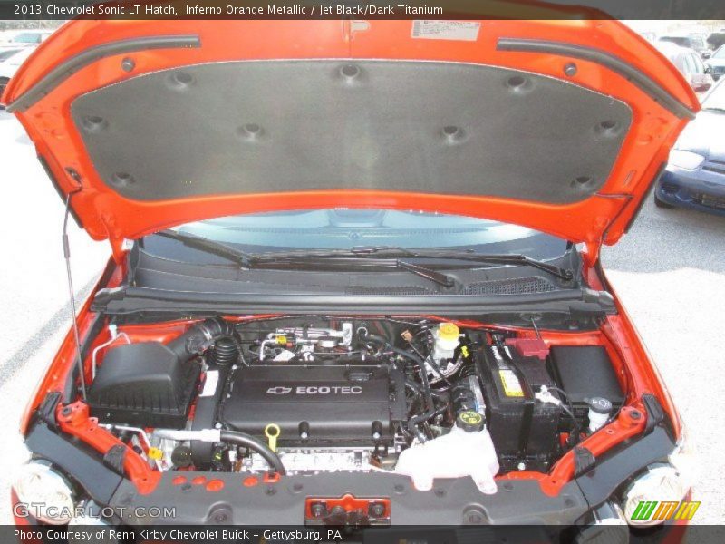 Inferno Orange Metallic / Jet Black/Dark Titanium 2013 Chevrolet Sonic LT Hatch