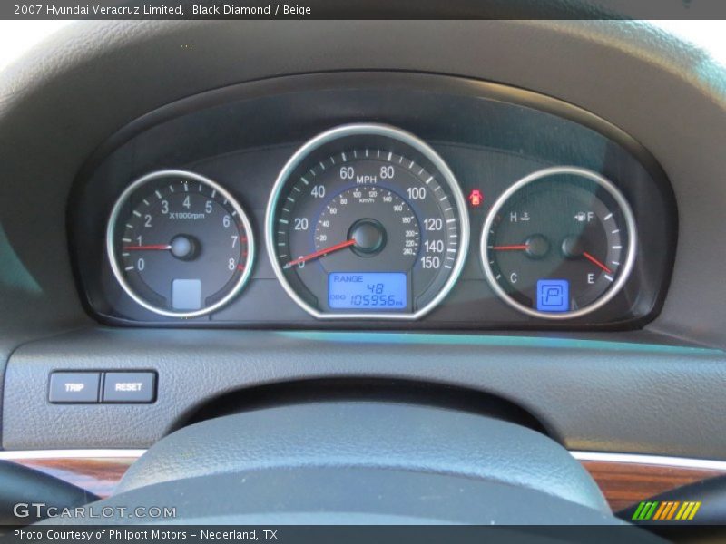 Black Diamond / Beige 2007 Hyundai Veracruz Limited