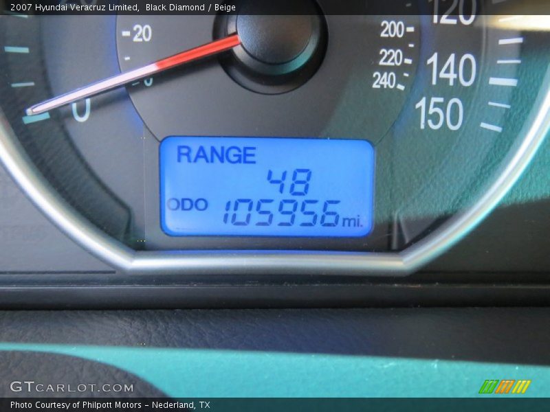 Black Diamond / Beige 2007 Hyundai Veracruz Limited