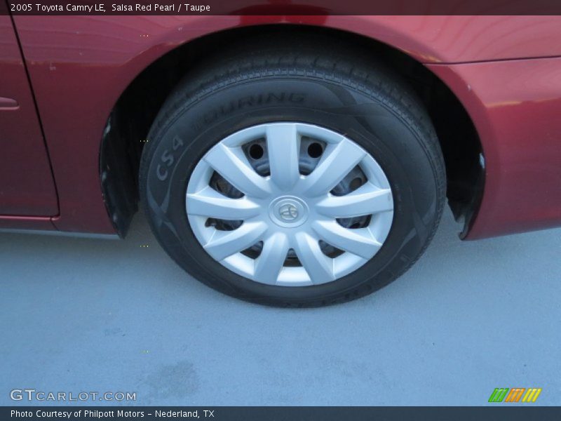 Salsa Red Pearl / Taupe 2005 Toyota Camry LE