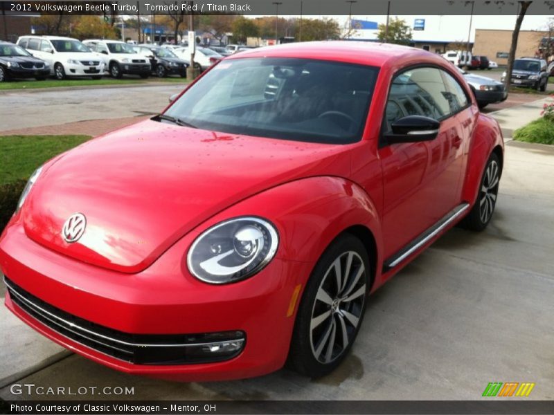 Tornado Red / Titan Black 2012 Volkswagen Beetle Turbo
