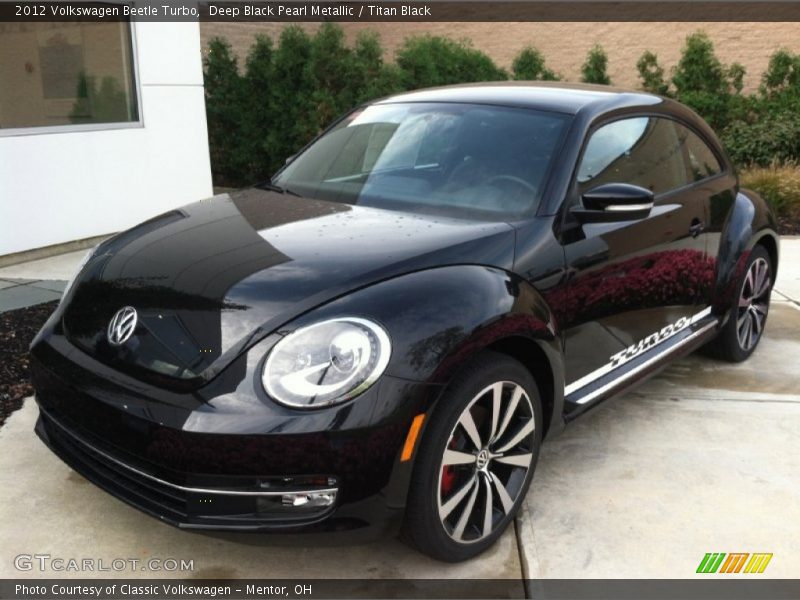 Deep Black Pearl Metallic / Titan Black 2012 Volkswagen Beetle Turbo