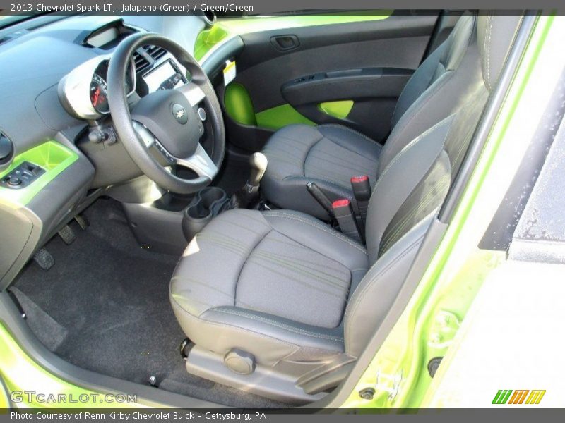  2013 Spark LT Green/Green Interior