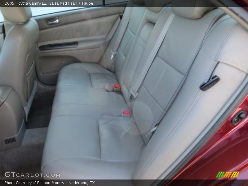 Salsa Red Pearl / Taupe 2005 Toyota Camry LE