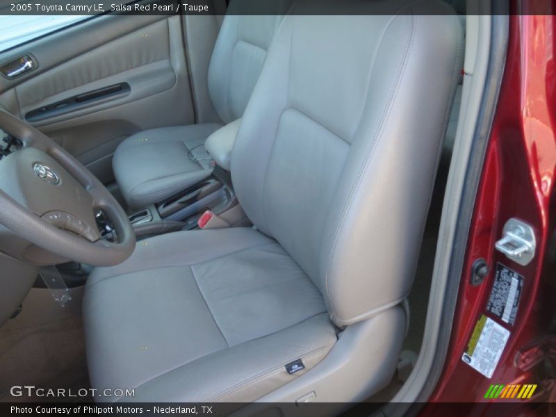 Salsa Red Pearl / Taupe 2005 Toyota Camry LE