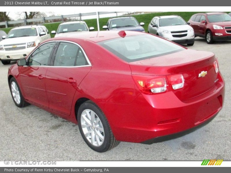 Crystal Red Tintcoat / Jet Black/Titanium 2013 Chevrolet Malibu LT