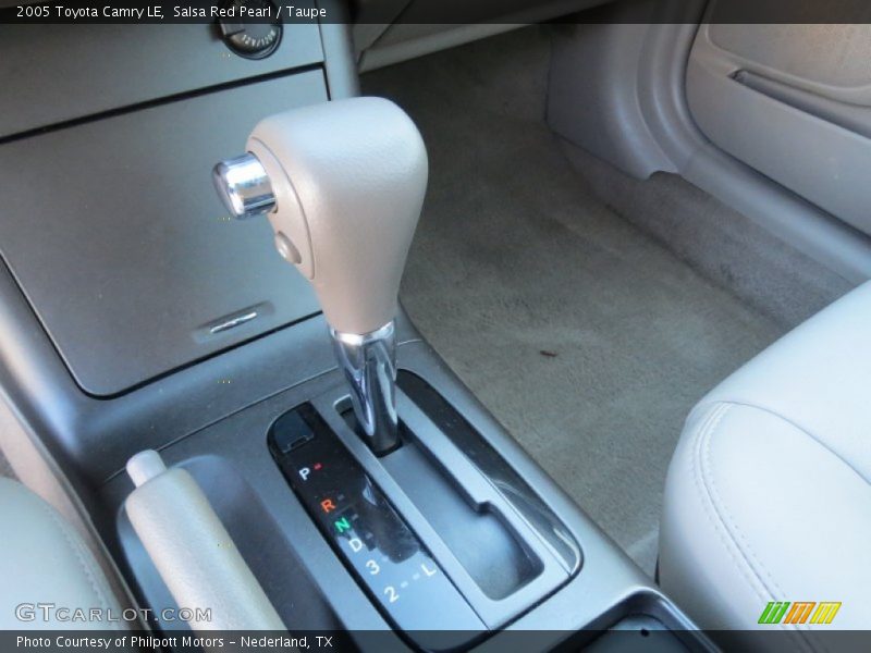 Salsa Red Pearl / Taupe 2005 Toyota Camry LE