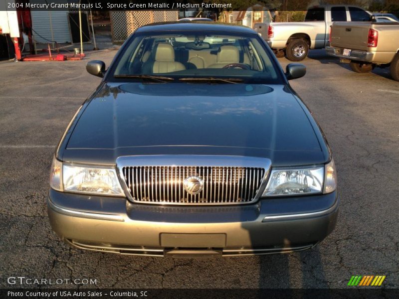 Spruce Green Metallic / Medium Parchment 2004 Mercury Grand Marquis LS