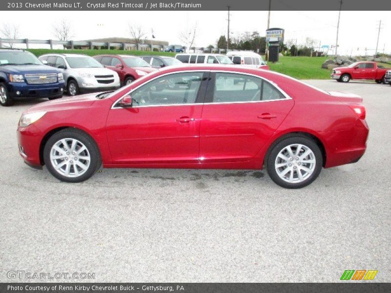 Crystal Red Tintcoat / Jet Black/Titanium 2013 Chevrolet Malibu LT