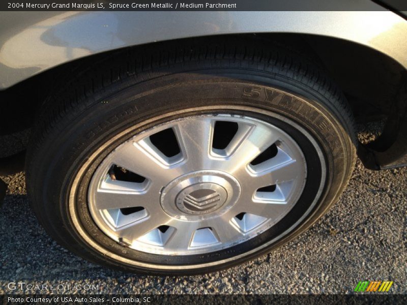 Spruce Green Metallic / Medium Parchment 2004 Mercury Grand Marquis LS