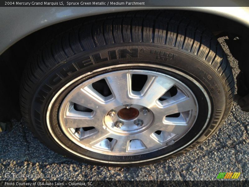 Spruce Green Metallic / Medium Parchment 2004 Mercury Grand Marquis LS