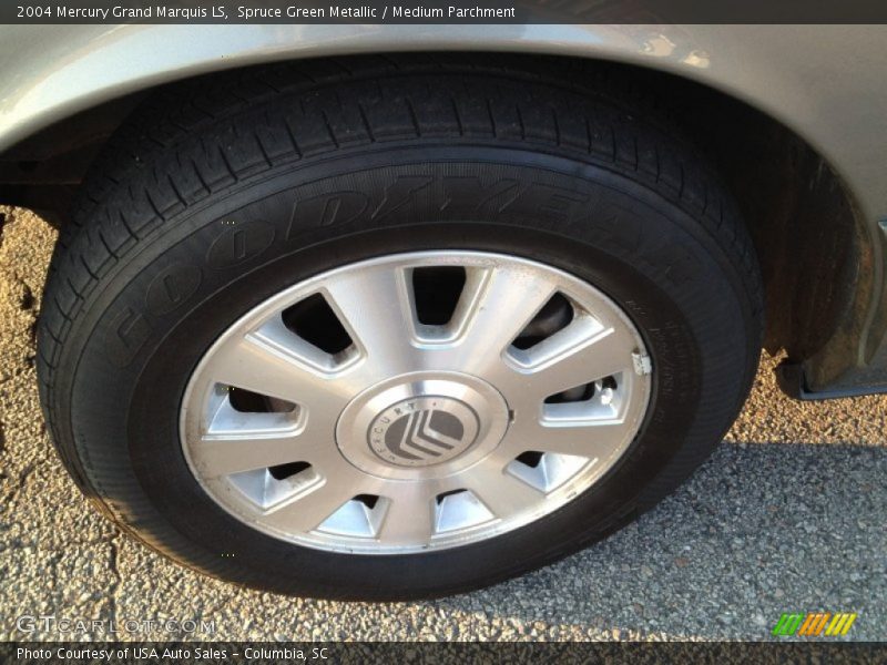 Spruce Green Metallic / Medium Parchment 2004 Mercury Grand Marquis LS