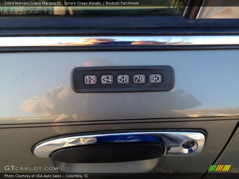 Spruce Green Metallic / Medium Parchment 2004 Mercury Grand Marquis LS