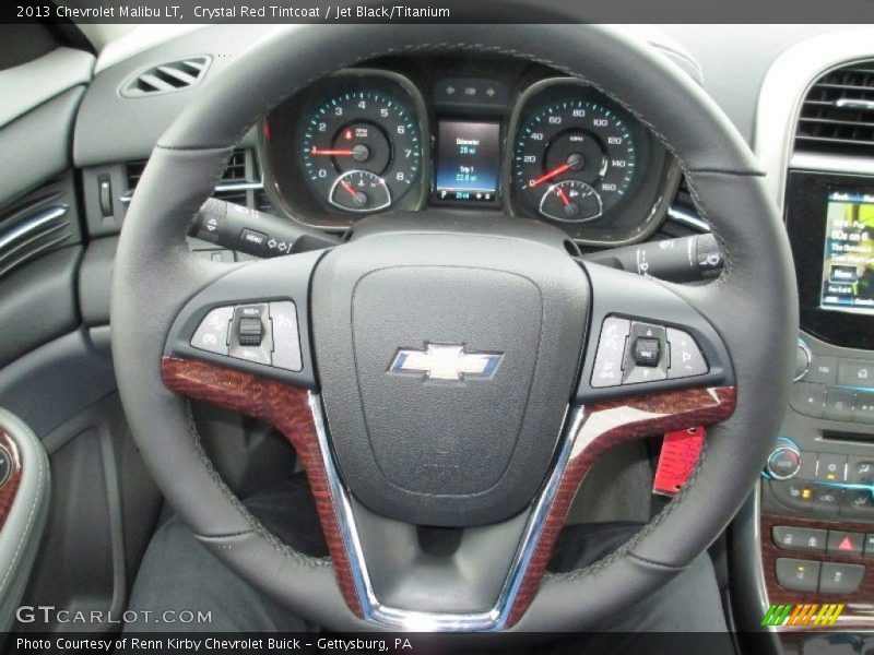 Crystal Red Tintcoat / Jet Black/Titanium 2013 Chevrolet Malibu LT