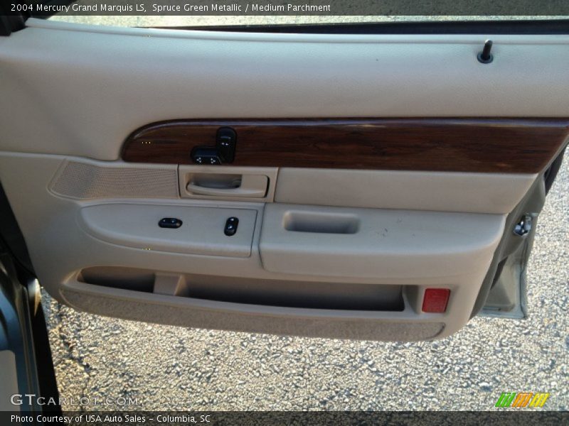 Spruce Green Metallic / Medium Parchment 2004 Mercury Grand Marquis LS
