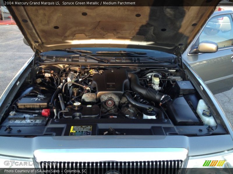 Spruce Green Metallic / Medium Parchment 2004 Mercury Grand Marquis LS