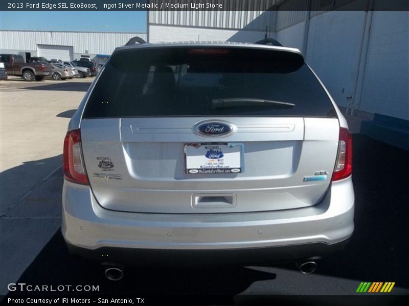 Ingot Silver Metallic / Medium Light Stone 2013 Ford Edge SEL EcoBoost