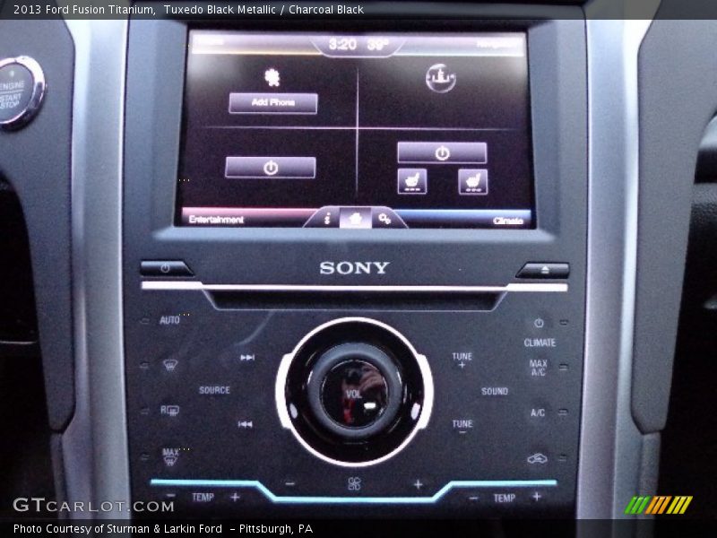 Controls of 2013 Fusion Titanium