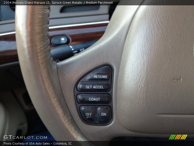 Spruce Green Metallic / Medium Parchment 2004 Mercury Grand Marquis LS