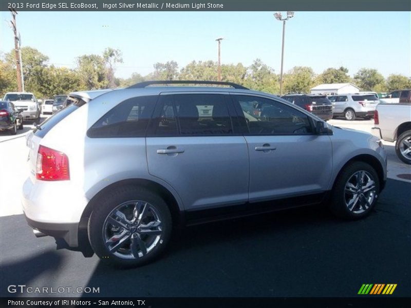 Ingot Silver Metallic / Medium Light Stone 2013 Ford Edge SEL EcoBoost