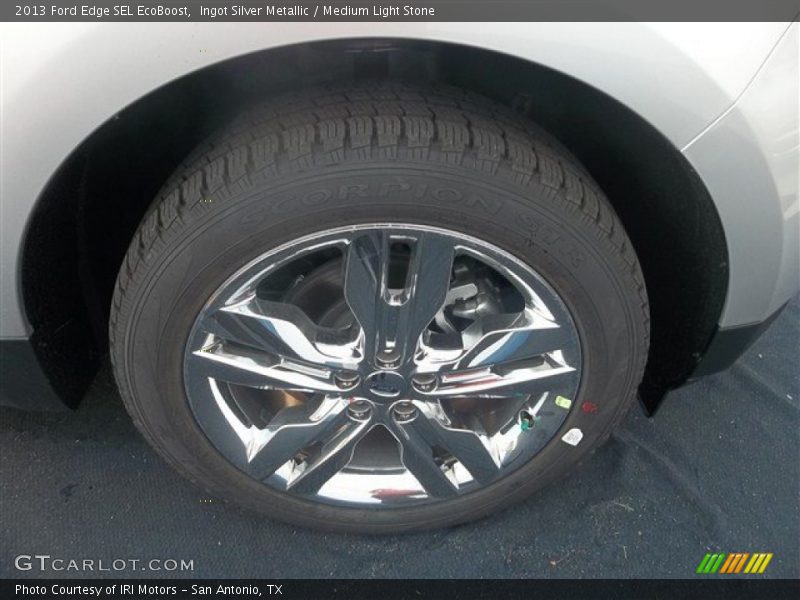 Ingot Silver Metallic / Medium Light Stone 2013 Ford Edge SEL EcoBoost