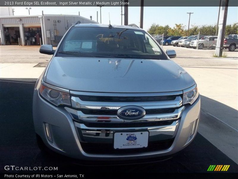 Ingot Silver Metallic / Medium Light Stone 2013 Ford Edge SEL EcoBoost