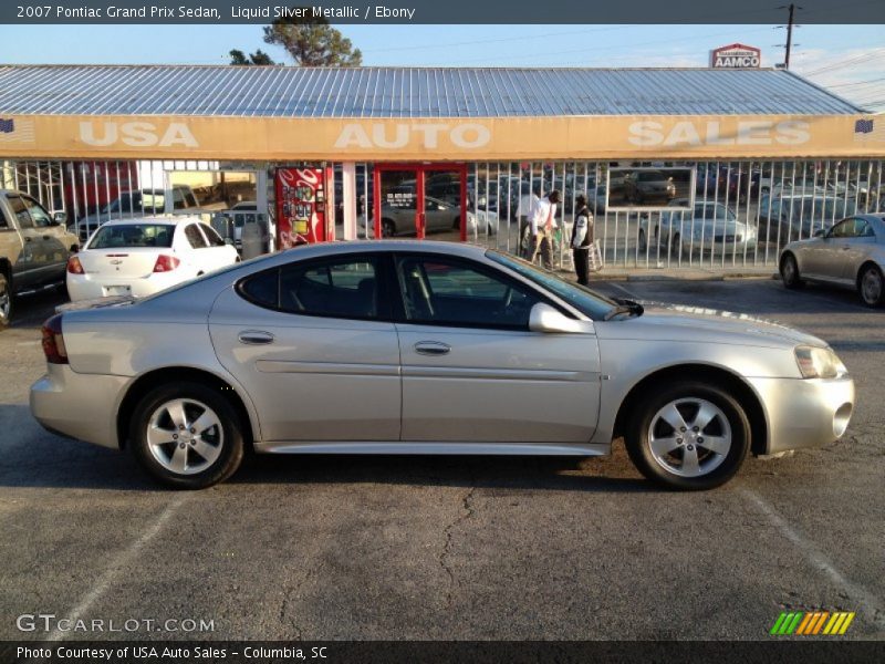 Liquid Silver Metallic / Ebony 2007 Pontiac Grand Prix Sedan