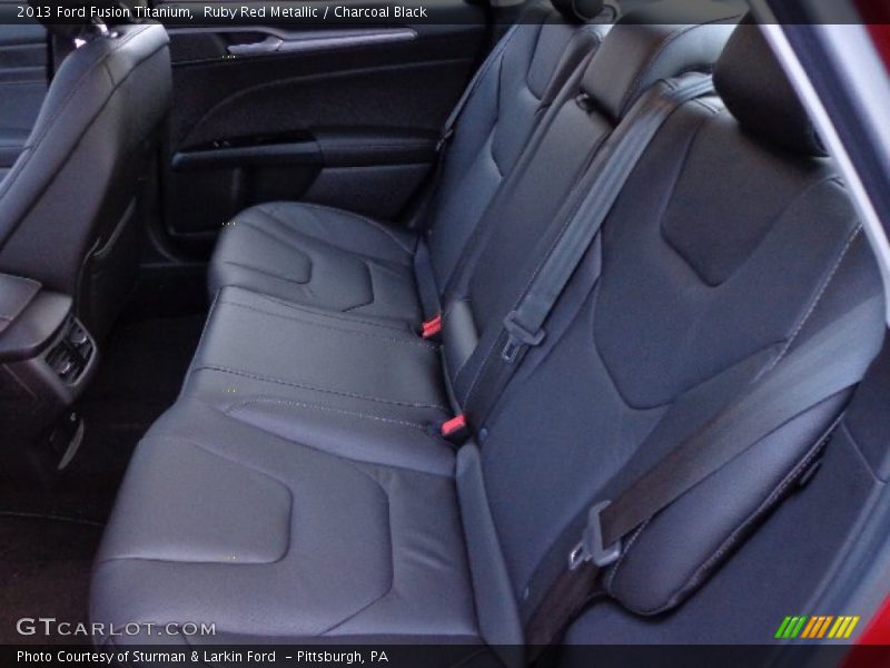 Rear Seat of 2013 Fusion Titanium