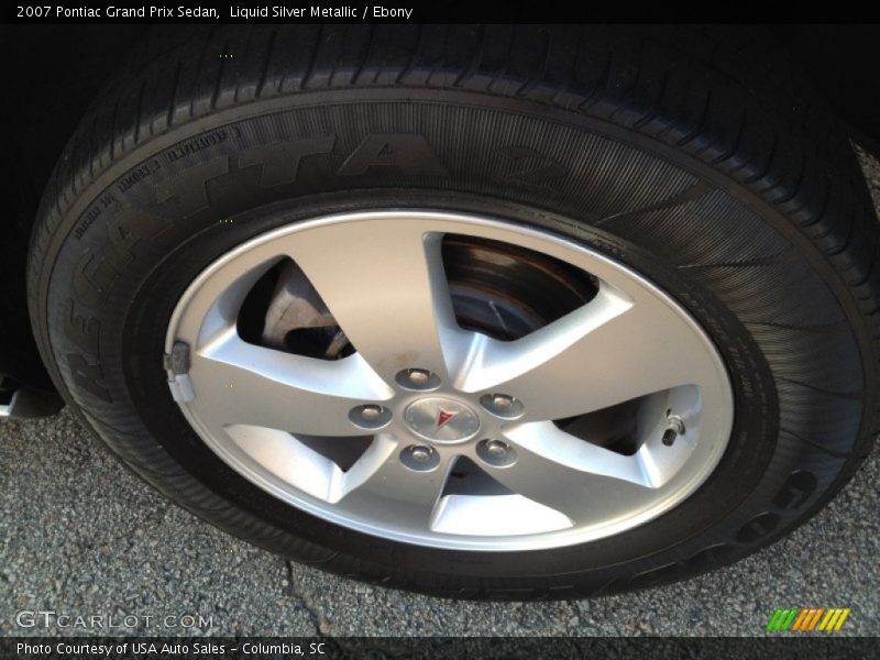 Liquid Silver Metallic / Ebony 2007 Pontiac Grand Prix Sedan