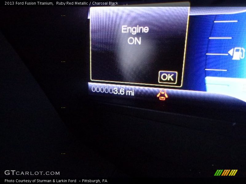 Ruby Red Metallic / Charcoal Black 2013 Ford Fusion Titanium