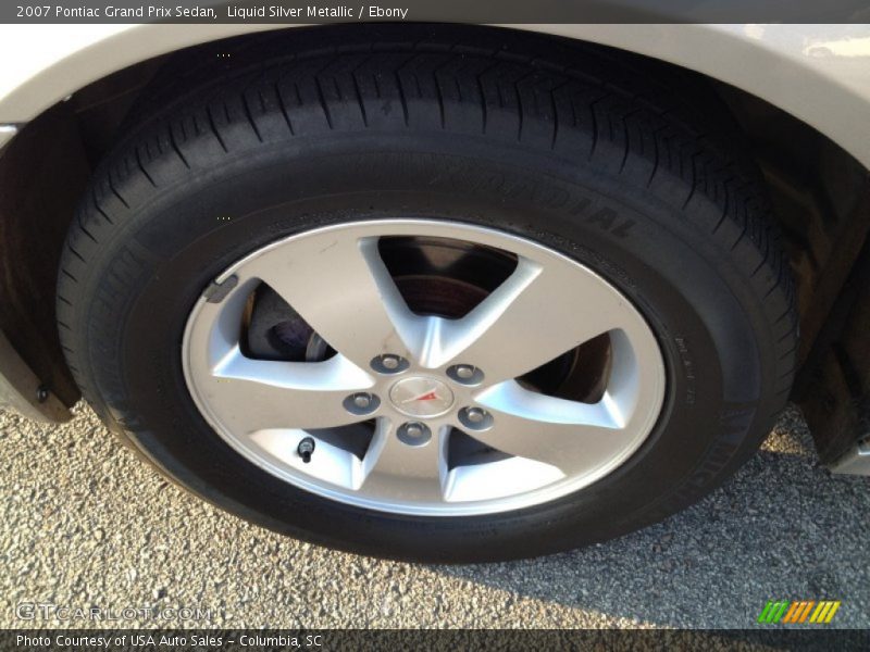 Liquid Silver Metallic / Ebony 2007 Pontiac Grand Prix Sedan