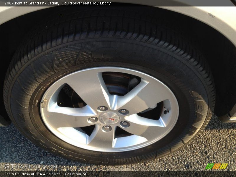 Liquid Silver Metallic / Ebony 2007 Pontiac Grand Prix Sedan