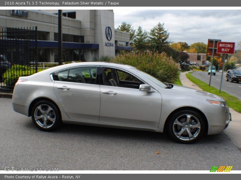Palladium Silver Metallic / Taupe 2010 Acura TL 3.5 Technology
