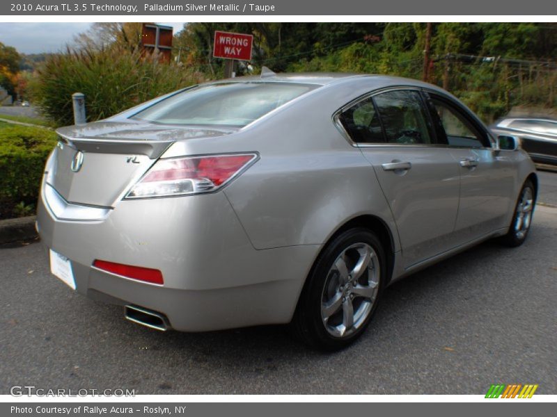 Palladium Silver Metallic / Taupe 2010 Acura TL 3.5 Technology