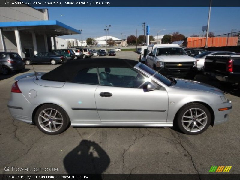 Silver Metallic / Slate Gray 2004 Saab 9-3 Aero Convertible