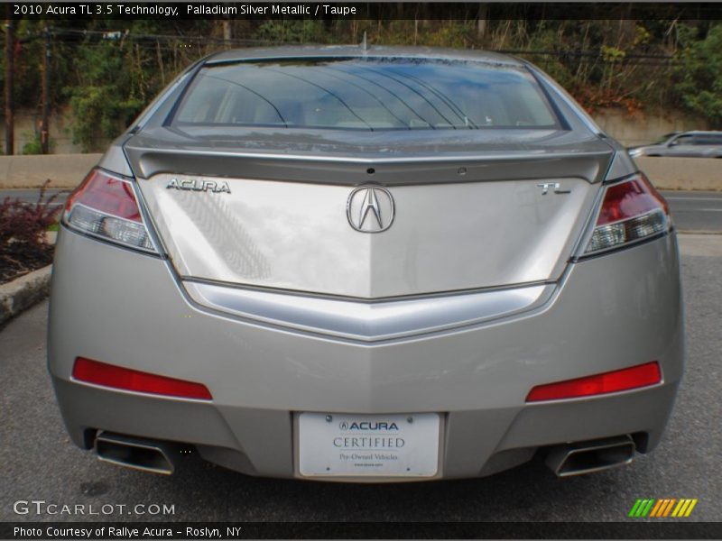 Palladium Silver Metallic / Taupe 2010 Acura TL 3.5 Technology