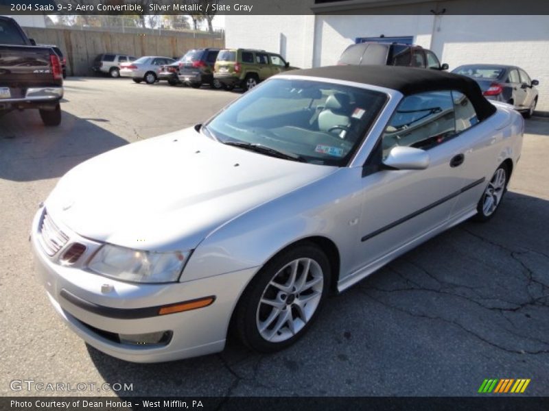 Silver Metallic / Slate Gray 2004 Saab 9-3 Aero Convertible