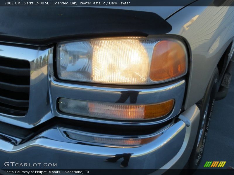 Pewter Metallic / Dark Pewter 2003 GMC Sierra 1500 SLT Extended Cab