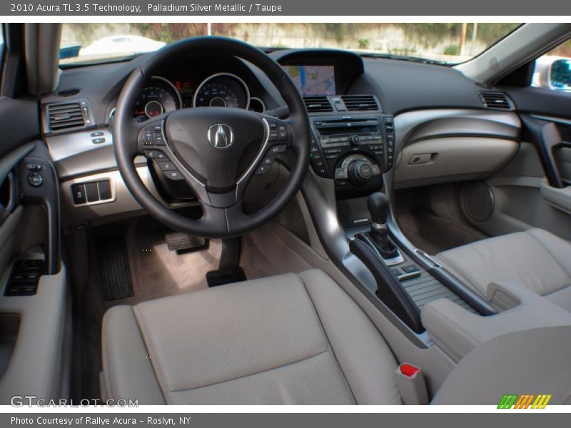 Palladium Silver Metallic / Taupe 2010 Acura TL 3.5 Technology