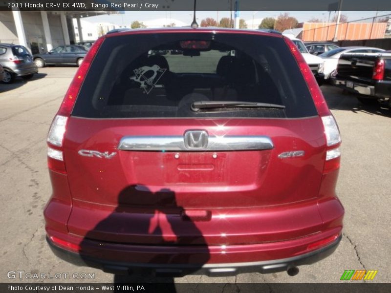 Tango Red Pearl / Gray 2011 Honda CR-V EX 4WD