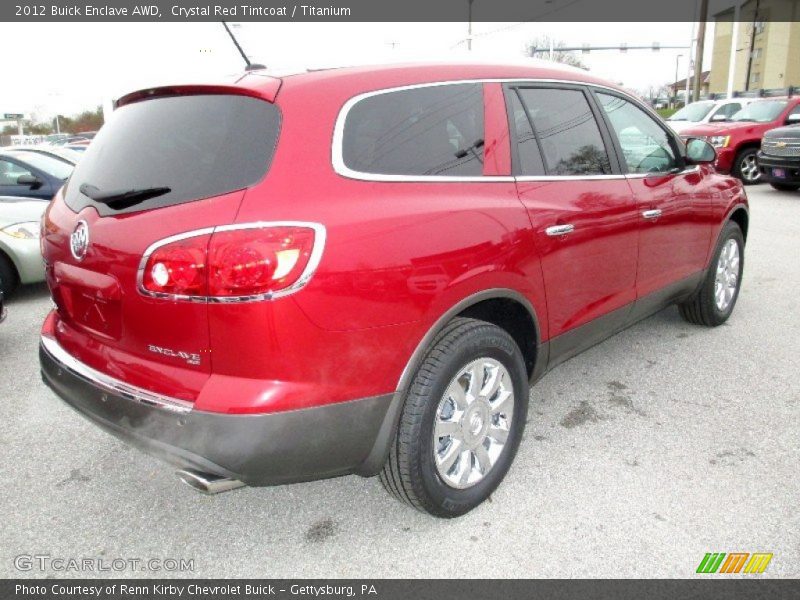 Crystal Red Tintcoat / Titanium 2012 Buick Enclave AWD